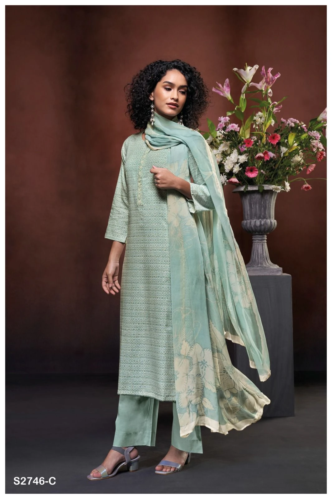 Ganga Remy 2746 Premium Woven Cotton Wholesale Fancy Salwar Suit Catalog — Wholesale Salwar Suits, Ganga wholesale from Surat - Gallery Image 3
